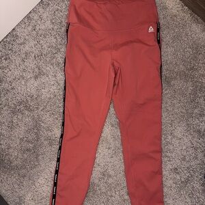 Reebok Kids Coral Leggings with Black Trim